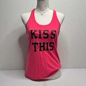 Victorias Secret Kiss This Vintage Pink Size Large Cami- Tank With Twist Back